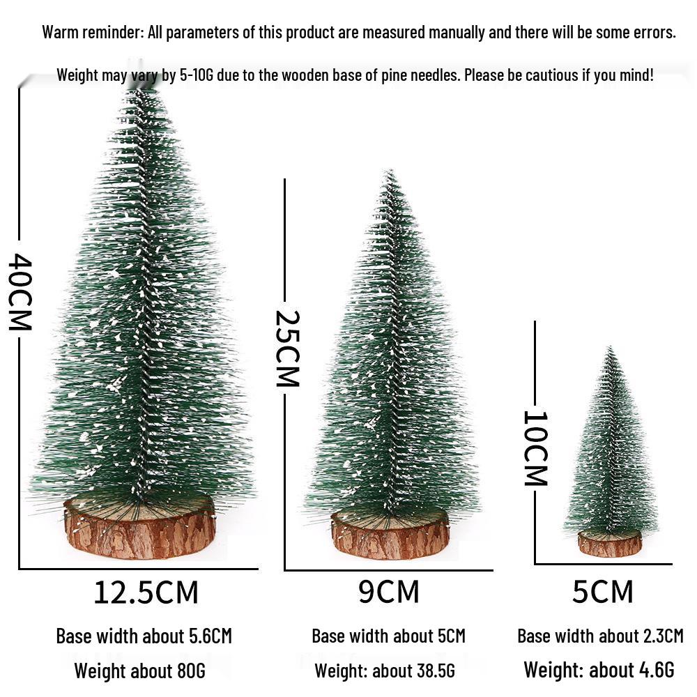 Mini DIY Pine Needle Christmas Tree Ornaments - Small White Cedar Desktop Decoration