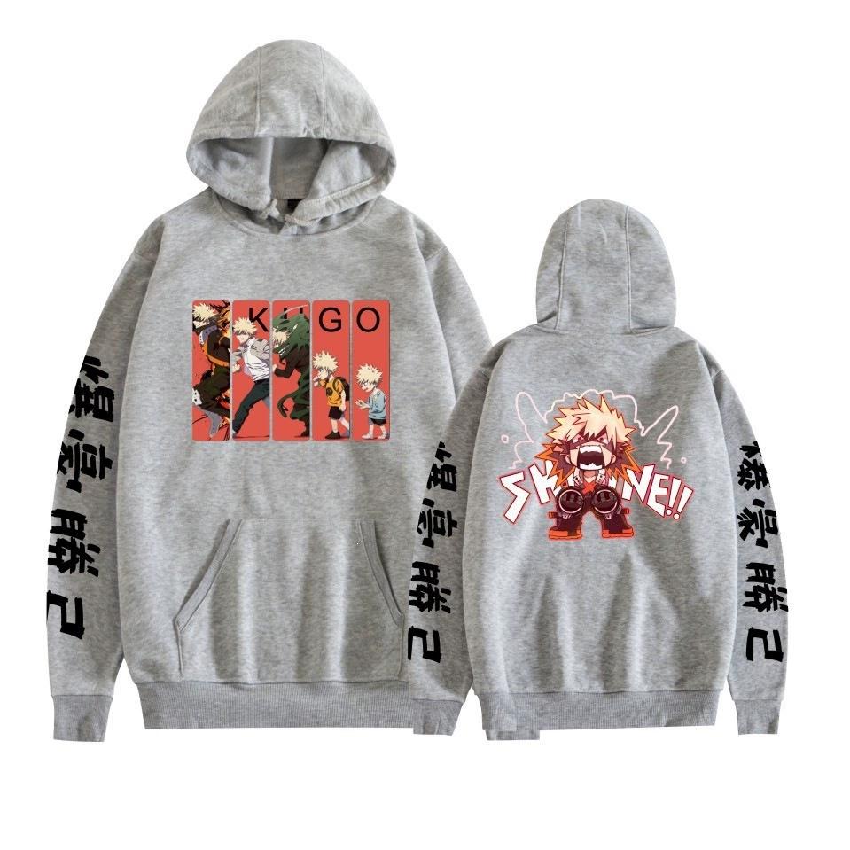 Mens Womens Hoodie My Hero Academia Anime Hoodies Streetwear Harajuku Casual Printed Hooded Pullover Sweatshirts