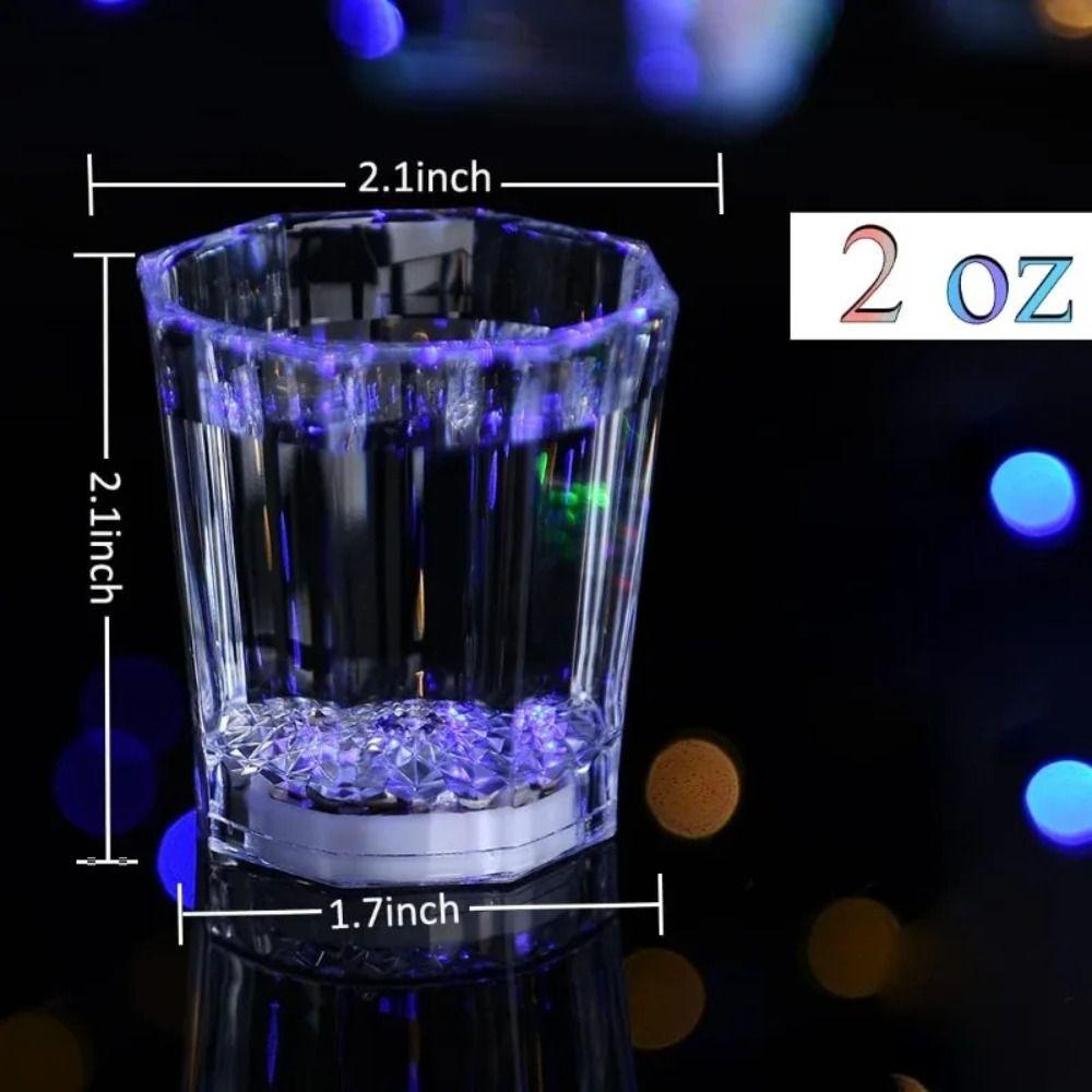 Glow In The Dark LED Leuchtende Gläser Tasse Transparent Trinkbecher Kreative Shot Tassen Party