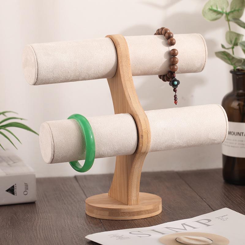 Armband, Armband, Klocka och Smyckesställ i Bambu och Trä