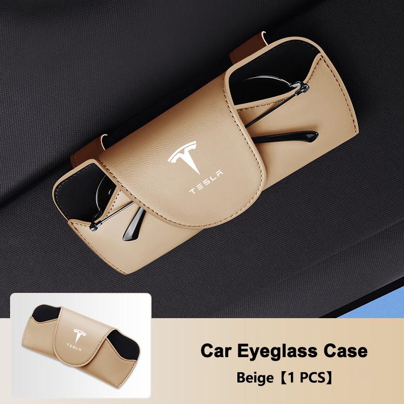 Per Tesla Model 3 Model S Model X Model Y Cybertruck SpaceX Auto Parasole Porta Occhiali Scatola Occhiali da Sole Portaoggetti Accessori