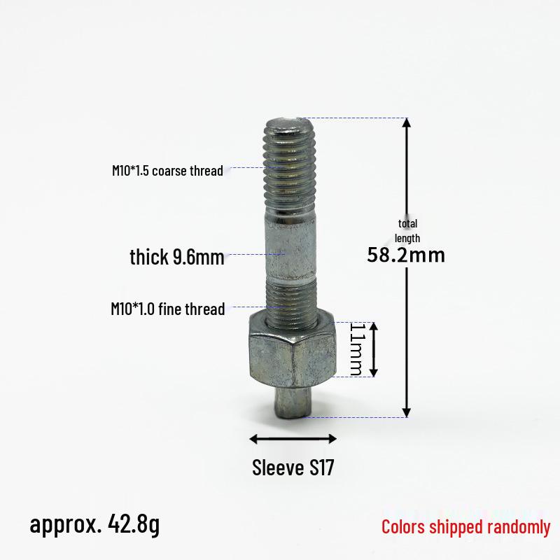 High-Strength 12mm Thick Double-Ended Rear Axle Hex Bolts