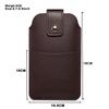 Slim Outdoor Leather Fanny Pack with Card Slots & Magnetic Buckle Phone Case