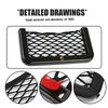 Universal Car Storage Bag Elastic Flexible Storage Net Pocket For Abarth FIAT 500 Tipo FR Panda Argo Freemont Bravo Punto