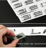 ABS Auto Kofferraum Buchstaben Logo Plakette Emblem Aufkleber Für BMW 316e 318e 320e 323e 325e 330e 335e 530e E46 E90 E91 F30 F31 F34 G20 G30