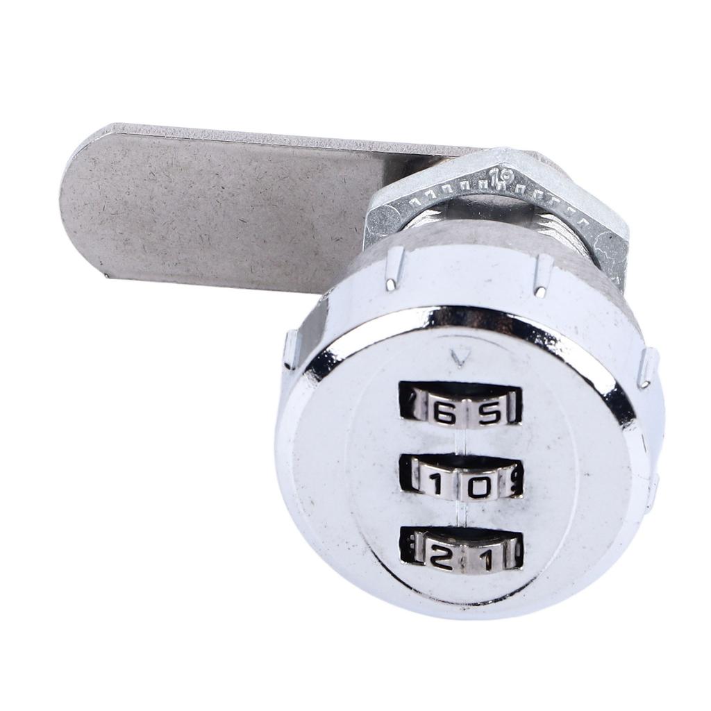 Combination Cabinet Cam Lock Mini 3 Digit Password Mechanical Cabinet Lock for Drawer Mailbox Office L20