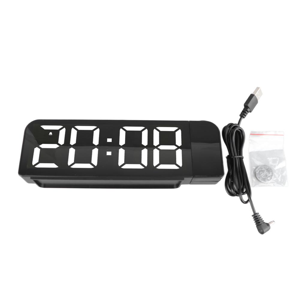 Projection Alarm Clock Big Font Timer Temperature Easy Operation Minimalist Time Date LED Projection Clock