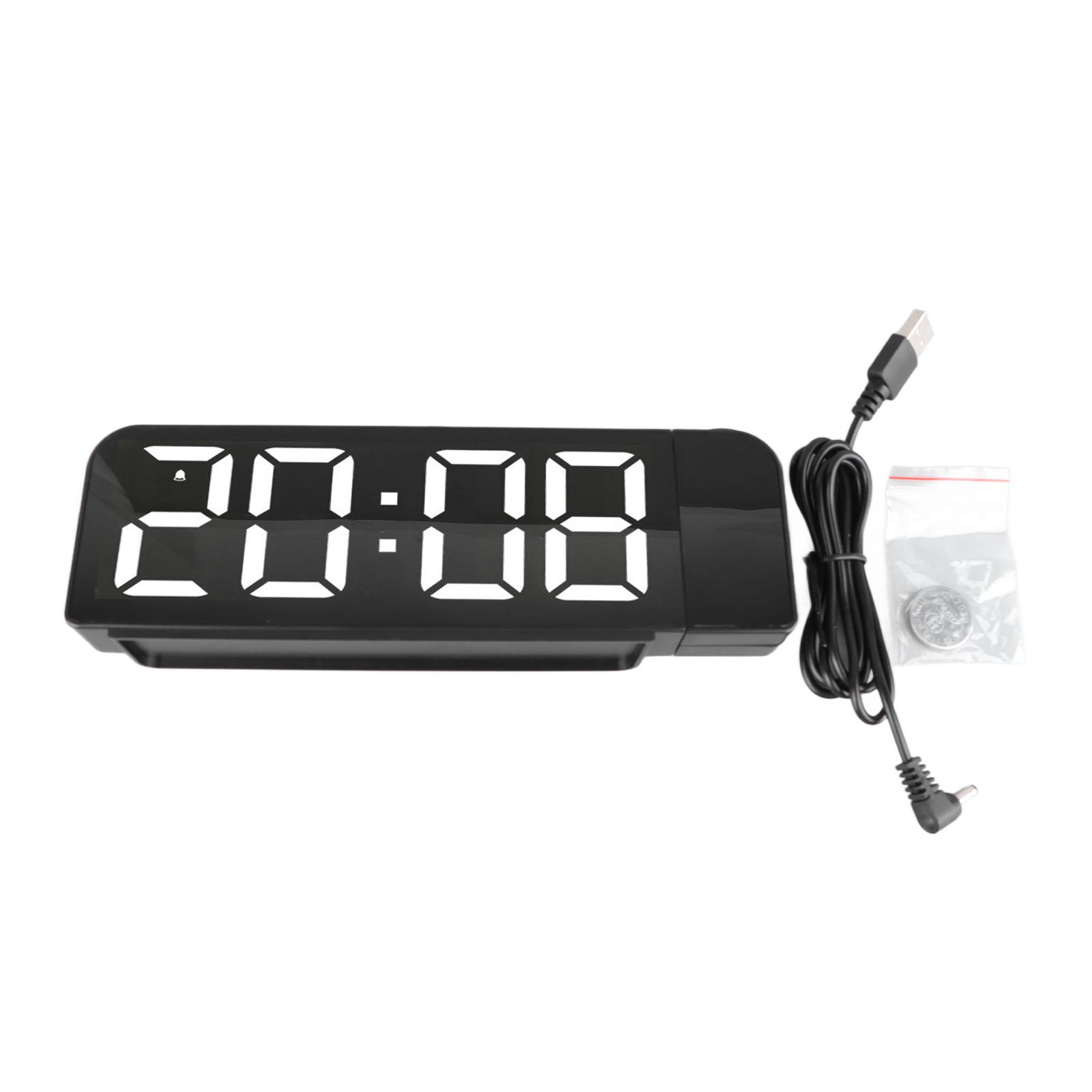 

Projection Alarm Clock Big Font Timer Temperature Easy Operation Minimalist Time Date LED Projection Clock