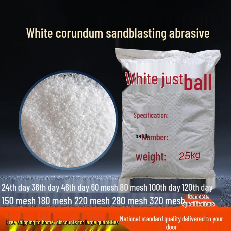 Premium White Aluminum Oxide Sandblasting Machine for Rust Removal & Polishing