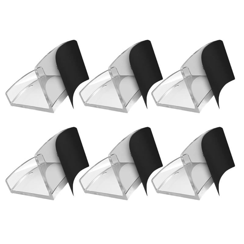 

Pack of 4/6/8/12 Wall Mounted Hat Display Stand Acrylic Baseball Caps Hangers Rack Space Saving Hat Hook for Household