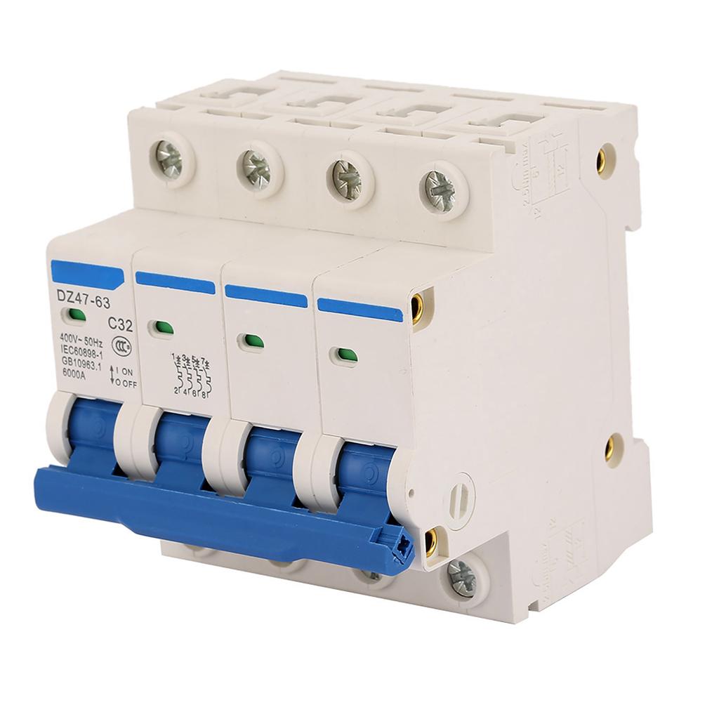 DZ47‑63 4P 32A 400V Miniature RCCB Residual Current Circuit Breaker