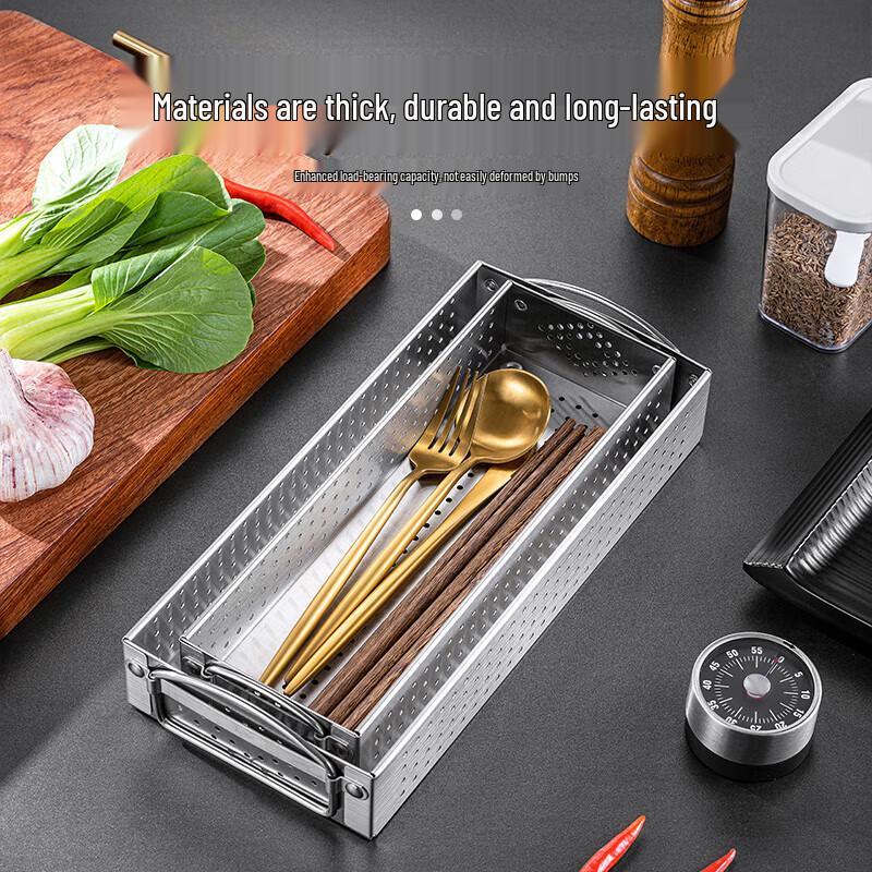FATTBAO 304 Stainless Steel Chopstick & Utensil Drainer