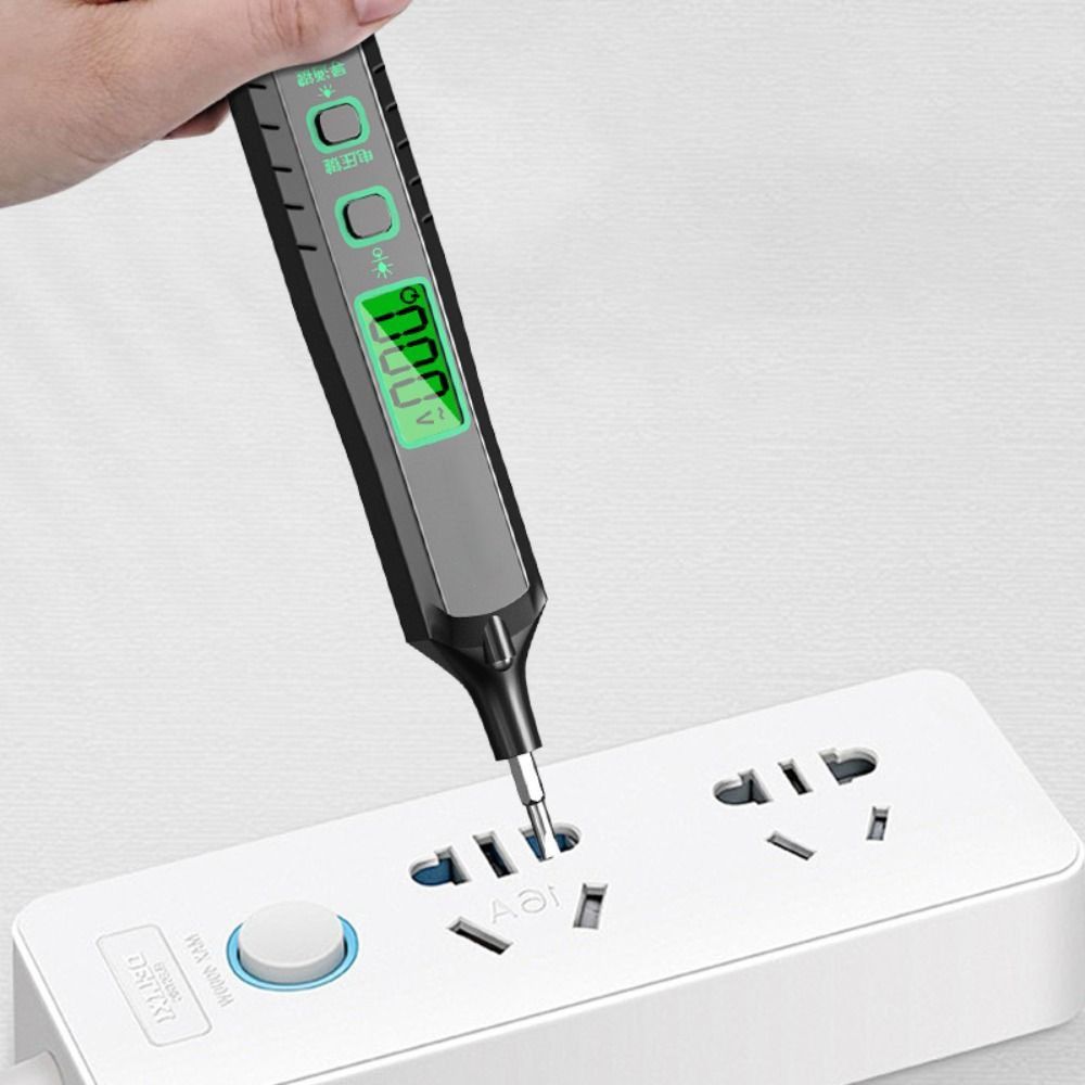 AC 12-300V Voltage Tester LED Display Multifunction Testing Tool Electric Tester  Industrial Use