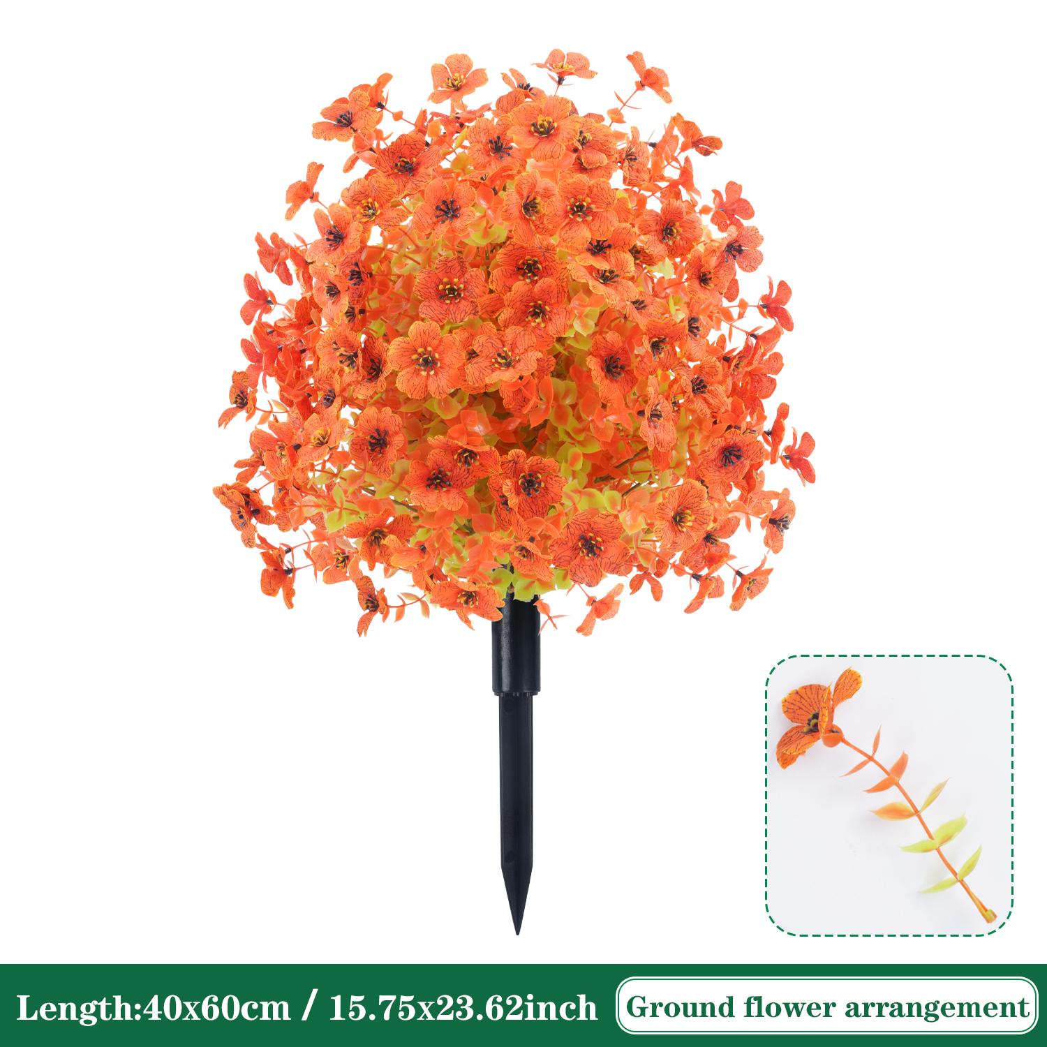 

Искусственные Осенние Топиарные Шары Цветы для Наружного Декора с Шипом Устойчивые к УФ-излучению Искусственные Осенние Кустарники Для Сада Двора Веранды Патио