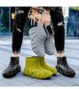 Men's Waterproof PVC Mid-Cut Snow Boots with Thick Non-Slip Sole, Fashionable, Warm, Dual-Purpose Casual Rubber Shoes.