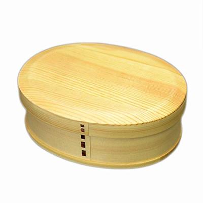 Bento-Box Magewappa Bento-Box Dobari oval 850cc natur mit Trennwand und Band