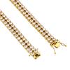 Stainless Steel Geometric Zircon Bracelet for Men Women Hop Style 12mm Wide Polished Gold Color  Jewelry Supply