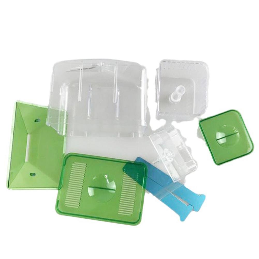 ABS Fish Breeder Box Fish Isolation Box Aquarium Fish Tank Hatchery Incubator Breeding Box For Baby Fish Shrimp Clownfish Guppy