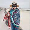 90x180cm Bikini Bathing Swimwear Cover Up Sarong Wrap Scarf Twill Cotton Pareo Beach Cover-Ups Women Large Beach Dress