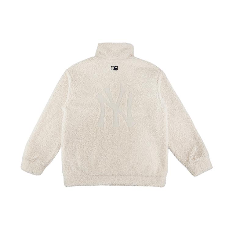 New MLB Sweatshirts Unisex Ivory White 31MTF3061-50I