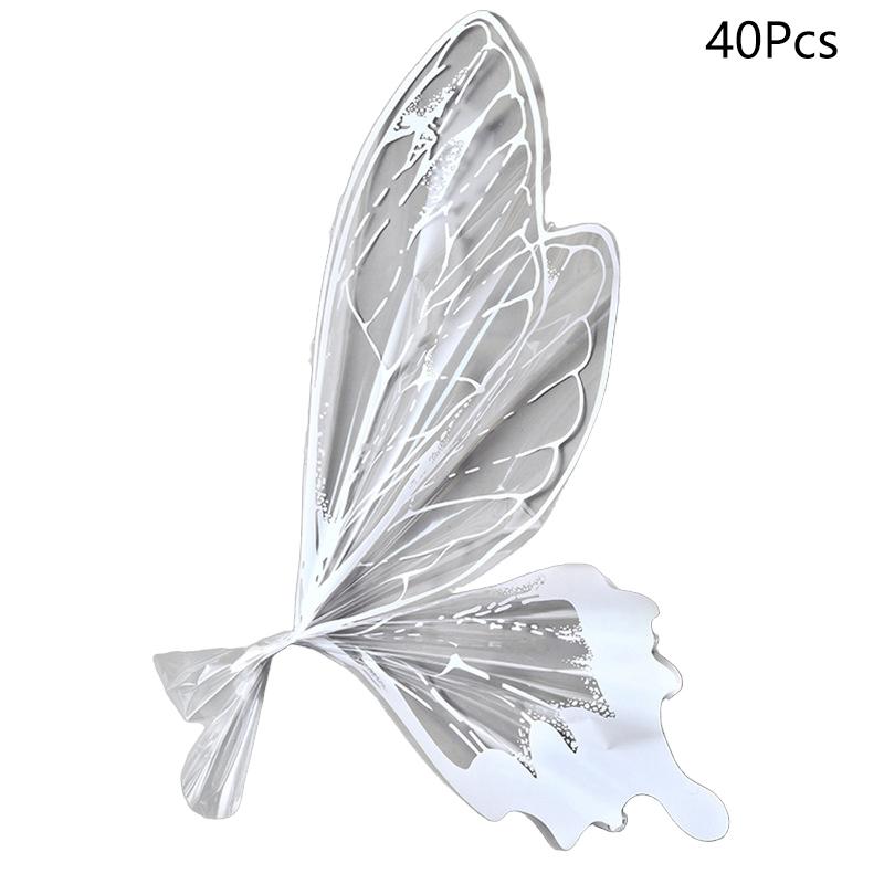 40 Pezzi Carta da Regalo Fiore Farfalla Impermeabile Carta da Imballaggio per Bouquet di Rose Per Matrimonio Festa di Compleanno Decorazione Lusso Leggero