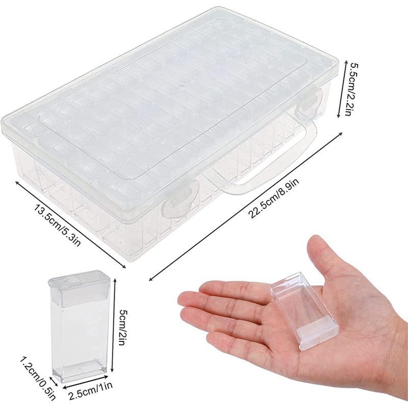 64 84 Grids Diamant Malerei Lagerung Box Tragbare Seed Bead Organizer Fall DIY Nail art Kunststoff Behälter