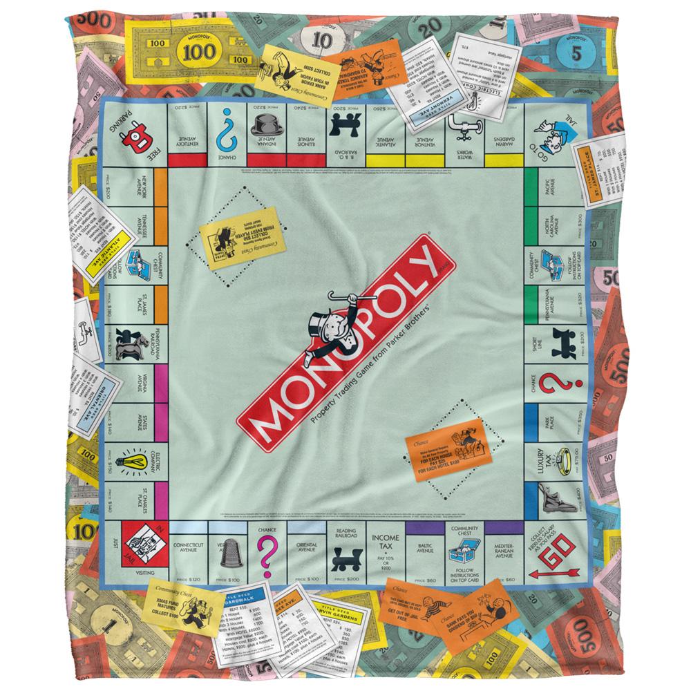 Monopoly Game Scene Blanket
