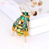 Cute Enamel Bee Brooches For Women Men Gold-Color Fly Insect Brooch Pins Scarf Dress Lapel Pin
