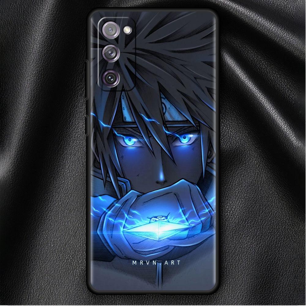 Case For Samsung Galaxy S20 S22 S21 FE S10 S9 Plus S8 Note 20 Ultra 10 Plus Soft Phone Shell Anime Red Blue Light