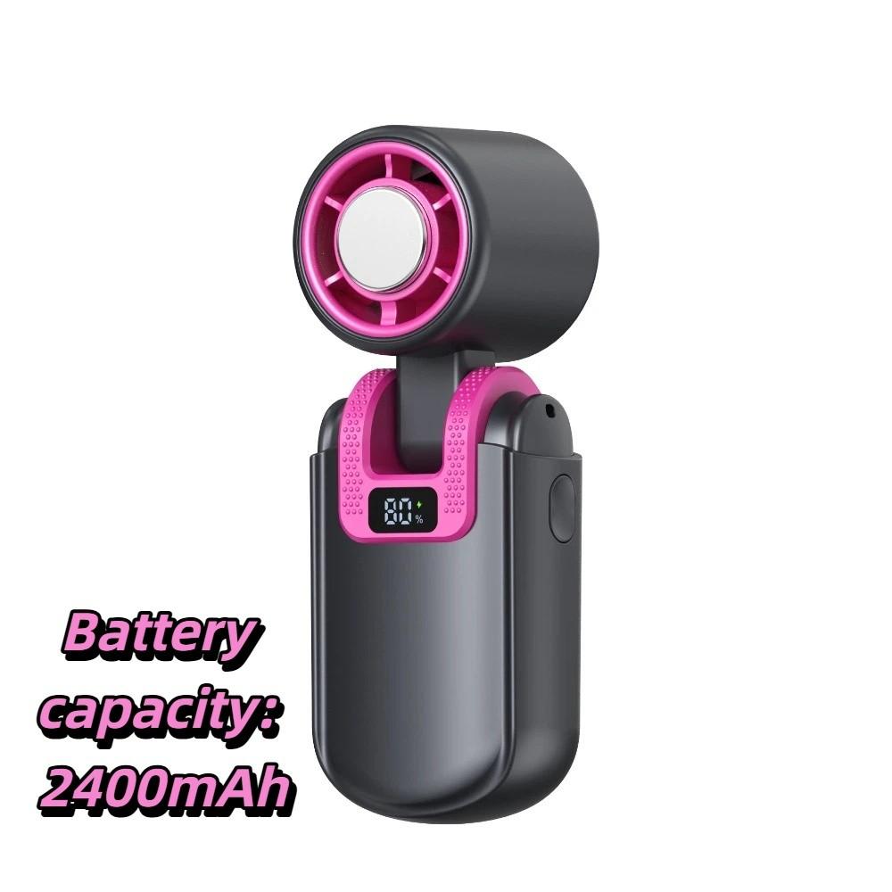 Compact Body USB Rechargeable Fan Durable Battery Mini Turbine Fan  Home Use