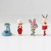 New 12Pcs/Set  Zootopia Cartoon Anime Figure Zootropolis Utopia Action Figure Toys Kids Room Ornaments Cake Topper