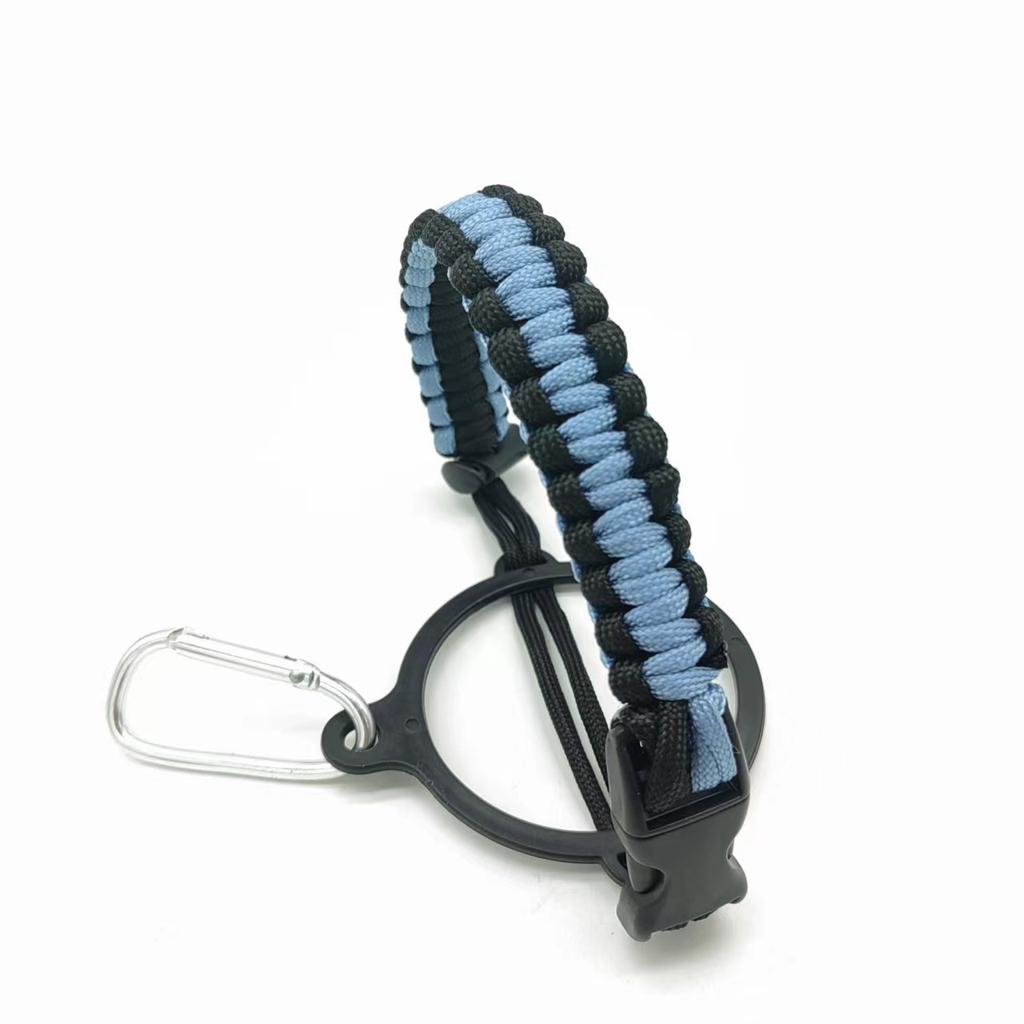 Water Bottle Accessories Paracord Rope Holder Wide Mouth Bottle Portable Rope Hand Strap Cup Carrier Color Cupful Rope