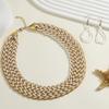 Handmade Rice Beads Necklace Earrings for Women Bohemian Retro Jewelry Accessories