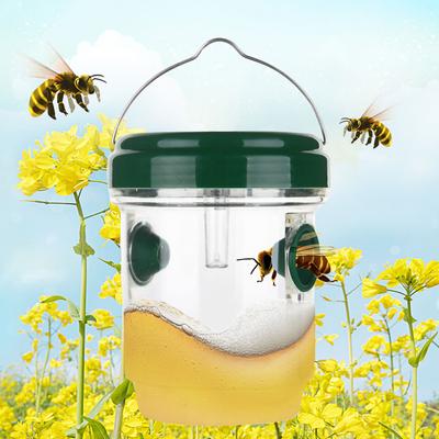 2PCS/SET Solar Wasp Trap Outdoor Hanging,Wasp Cather Hanging with Light for Yellow Jackets,Hornets,Bee,Wasp Traps
