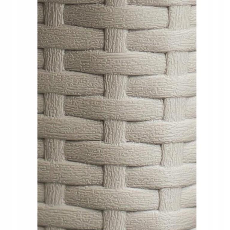 Karamelový ratanový balkonový květináč 40 cm