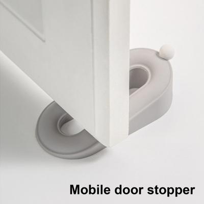 Donut Door Stopper Wedge Anti-slip Windproof No Drilling Anti-collision Carpet Tile Concrete Wooden Floor Decorative Doorstop