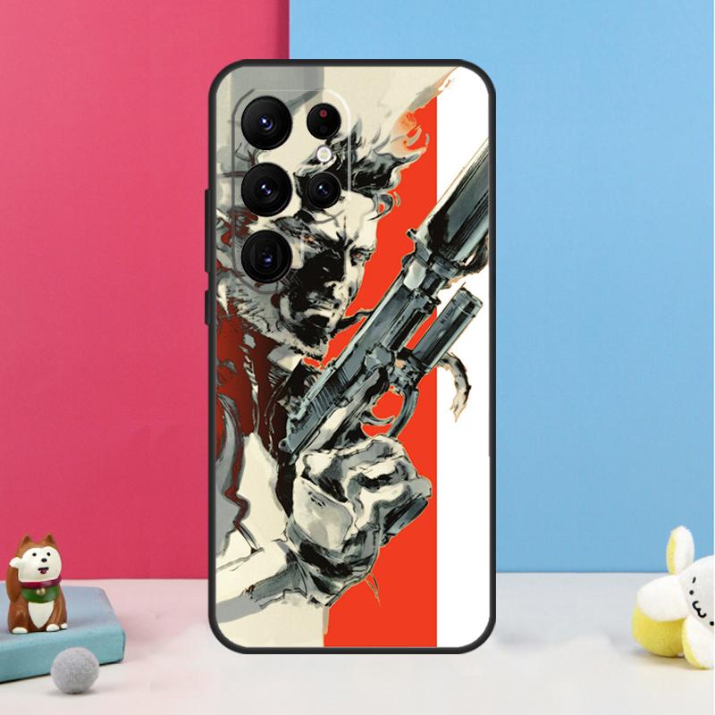 Metal Gear Solid Case For Samsung Galaxy S26 S25 S24 S20 S21 S22 S23 Ultra S10 Plus S25 FE Back Cover Shell