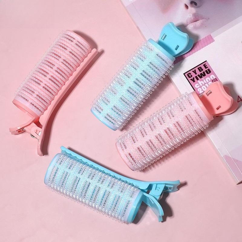 Heatless Overnight Hair Curlers - DIY Bangs & Lazy Styling Set with Fluffy Rollers & Clips for Natural Waves (No Heat Damage)