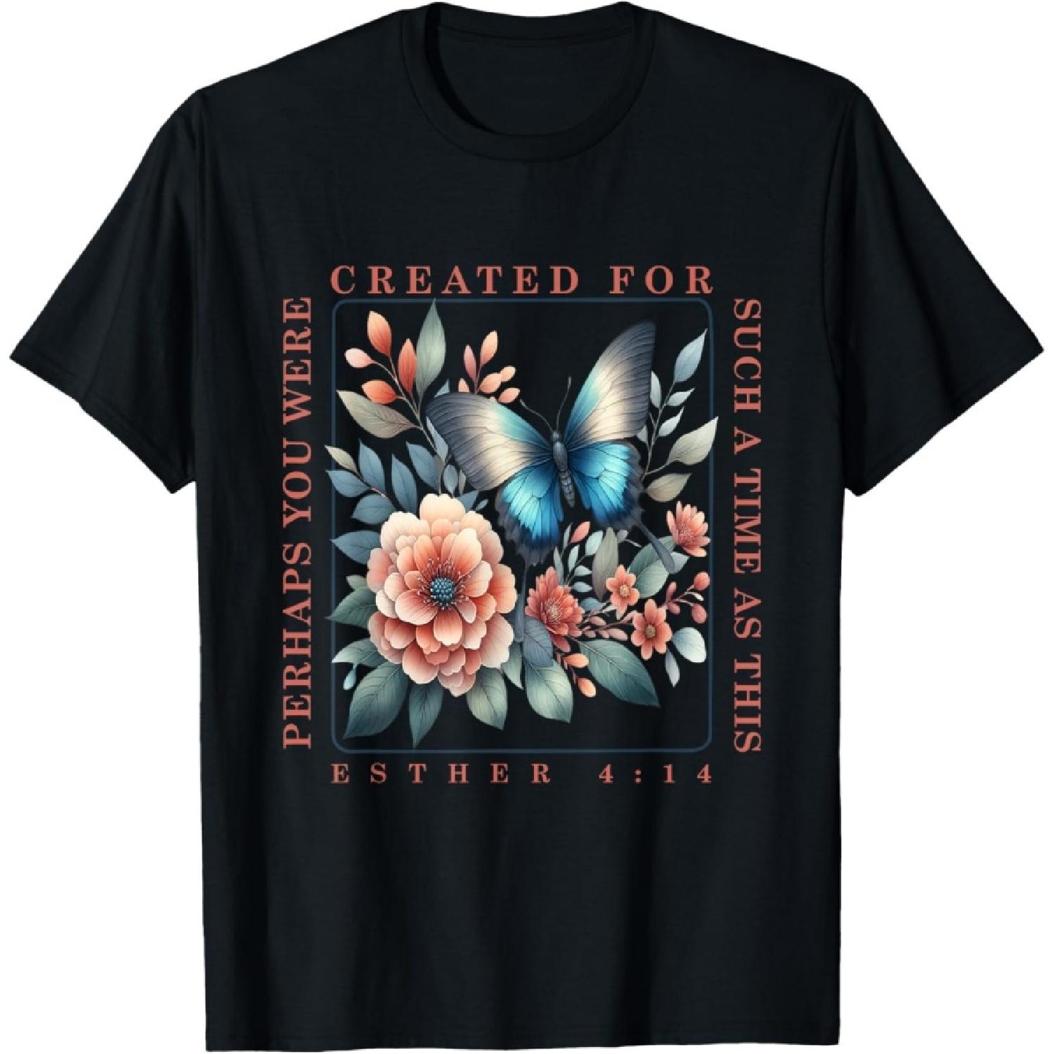 

Perhaps You Were Created For Such A Time As This Esther 4_14 T-Shirt(1) XXXXXL чорний