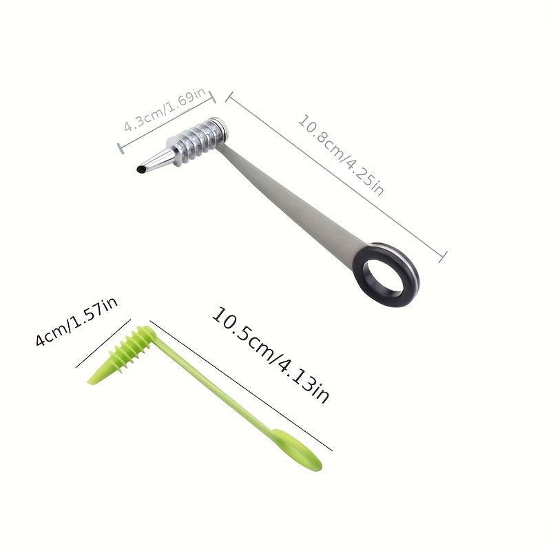 Manual Vegetable Spiral Cutter - Stainless Steel Handheld Slicer with Curved Design, Suitable for Even Cutting of Potatoes