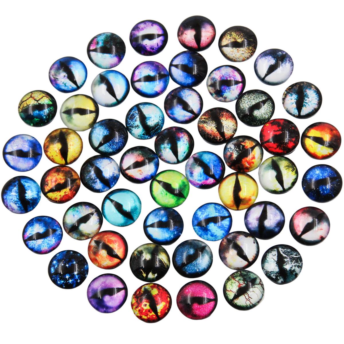 50 пар повязок на глаза из стекла Time Gem: 5 стилей кукольных глаз и украшений ручной работы. 6mm, 12.5g