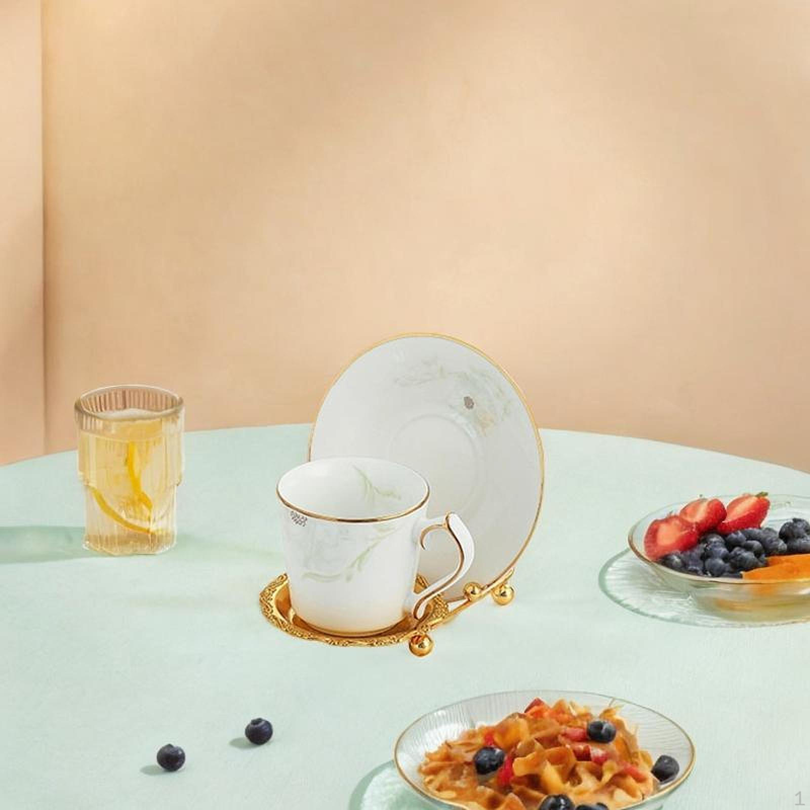 

Держатель для кофейных чашек, органайзер для ложек и блюдец, подставка для хранения, металлический настольный аксессуар no spoon holder