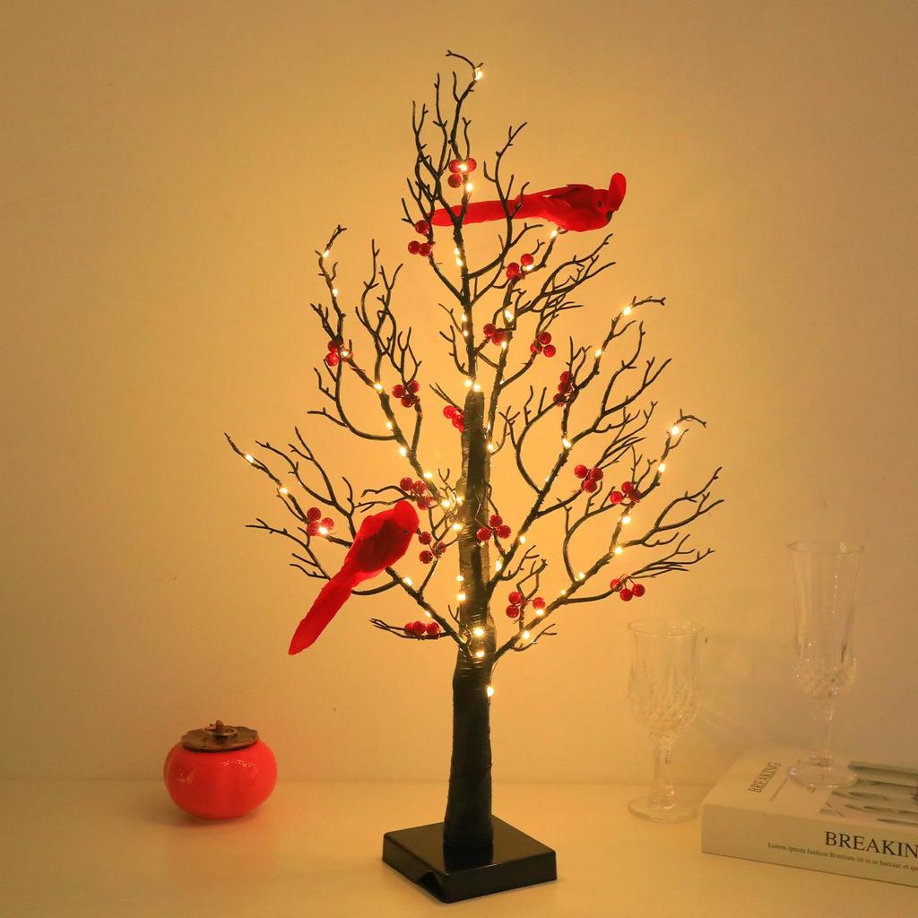 Popular Red Bird String Lights for Holiday Decor, Perfect for Living Room & Bedroom Ambiance