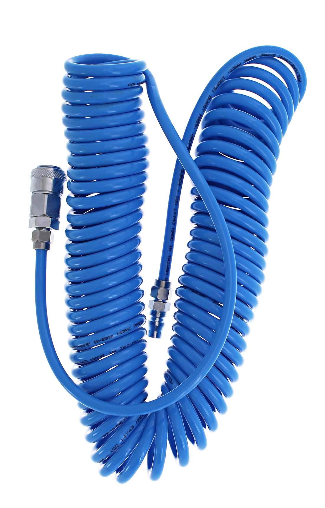 

Takagi EARTH MAN Spiral Air Hose, 10m [One-Touch Connection] [Maximum Operating Pressure: 0.69MPa]
