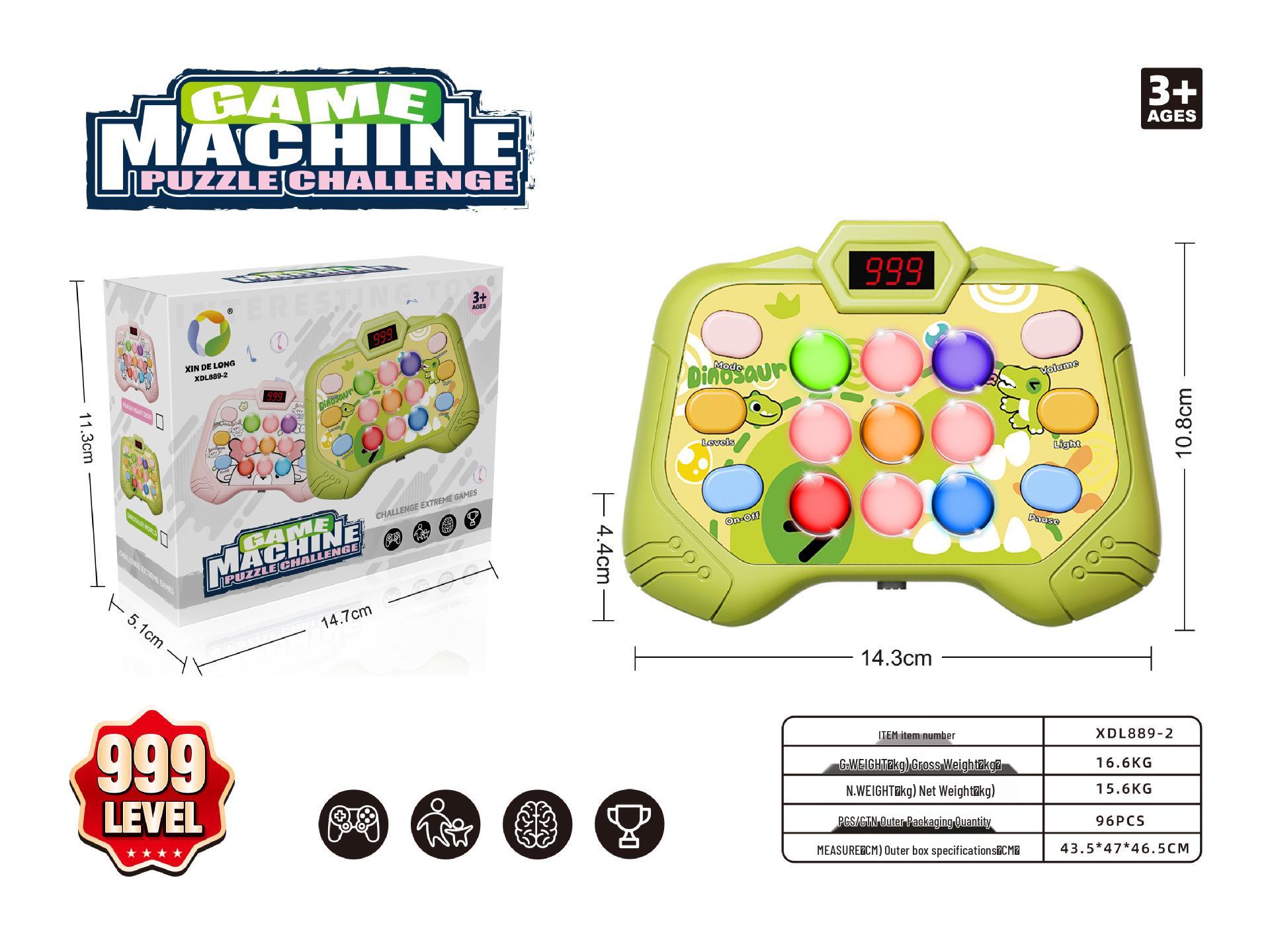 Whack-a-Mole Game with Colorful Lights: Press-and-Play Educational Toy