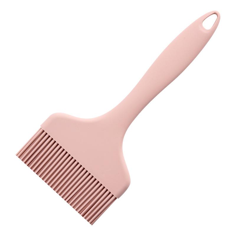 

1 шт. Большая силиконовая кисть для масла, цельная широкая кисть для выпечки хлеба, кисть для соуса для блинов, кисть для приправ, кисть для масла для барбекю, кухонный инструмент розовый