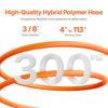 Retractable Air Hose Reel 3/8 IN x 50FT Hybrid Air Hose Reel Max 300 PSI