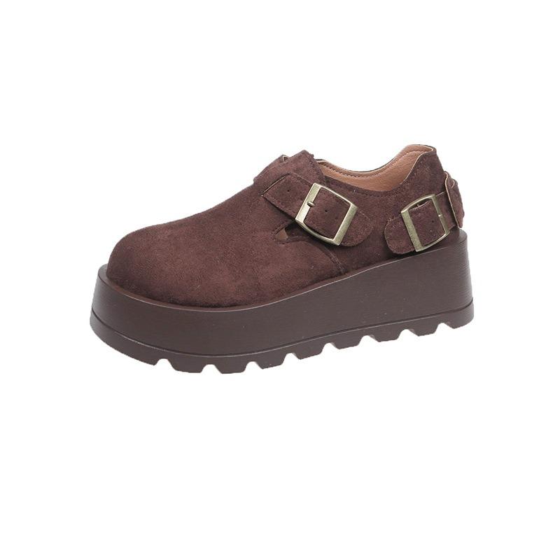 Muffin retro Borken shoes women's spring new platform single shoes fashion casual all-inclusive women