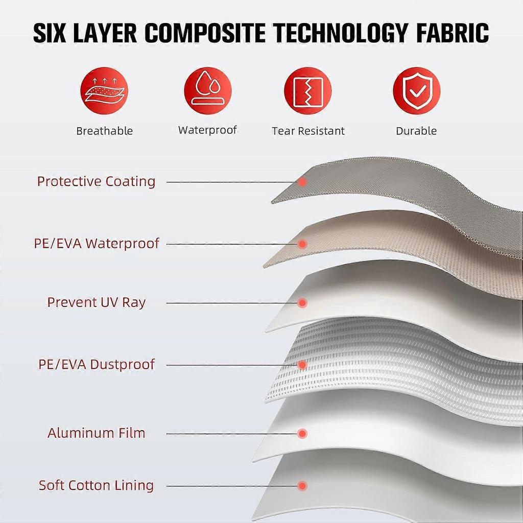 2025 Latest Model 6-Layer Car Cover Waterproof All Weather for
