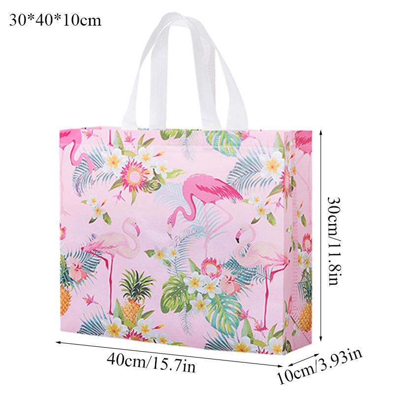 Buy Beautiful Flamingo Pattern Non-woven Fabric Shopping Bag